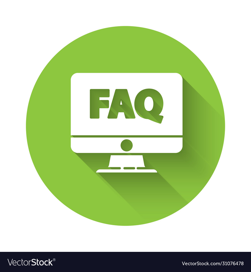 FAQ Computer Monitor Icon