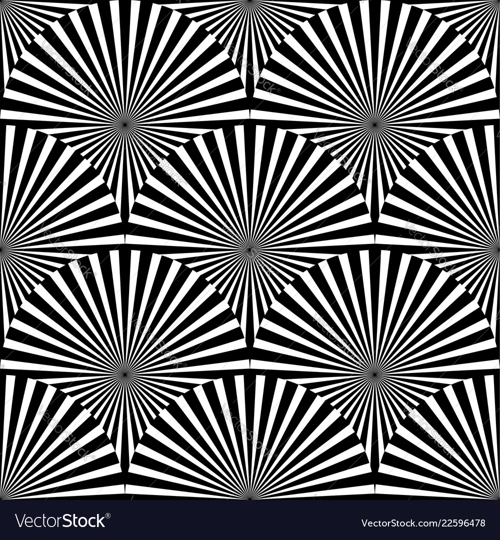 Geometric monochrome pattern with overlapping vector image Geometric monochrome pattern with overlapping
