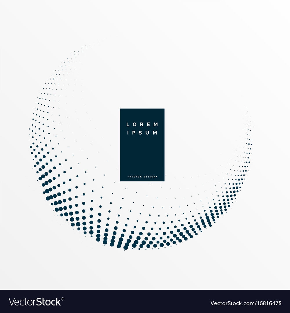 Minimal halftone circular frame background