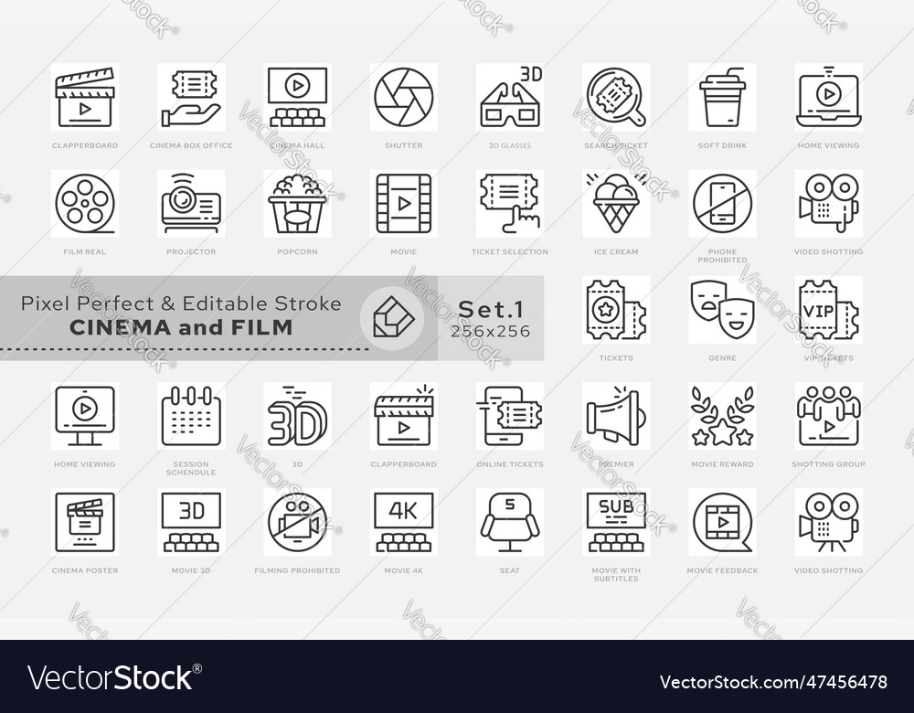 Pack icon cinema 01