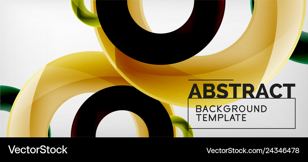 Rings abstract background Royalty Free Vector Image