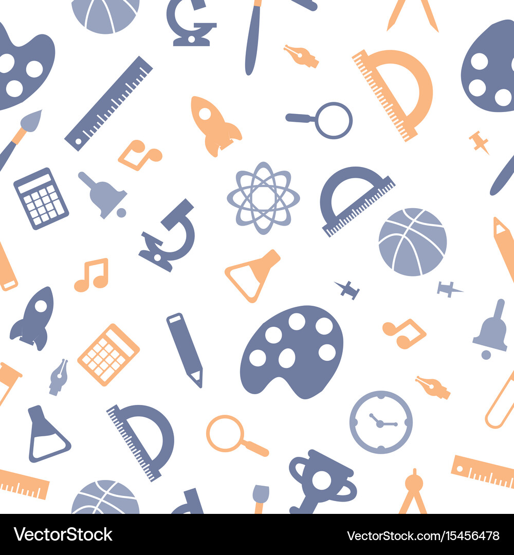 School pattern back to Royalty Free Vector Image