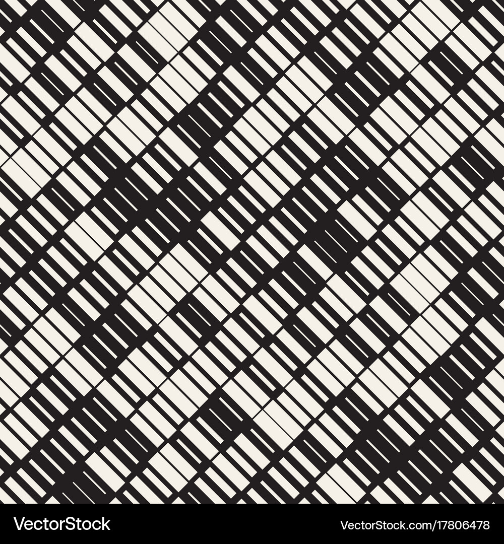 Seamless black and white irregular dash Royalty Free Vector