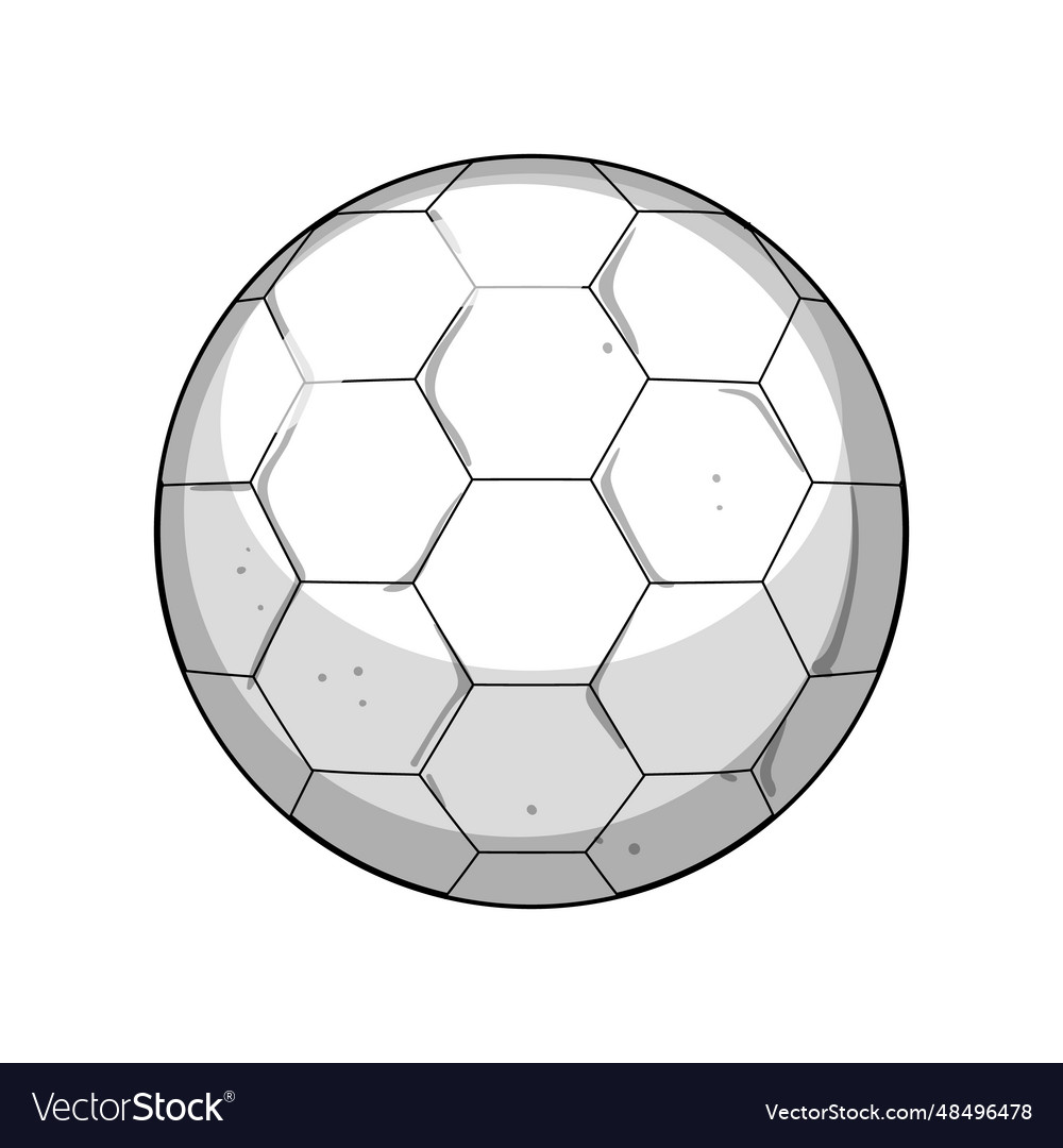 Sport soccer ball cartoon Royalty Free Vector Image