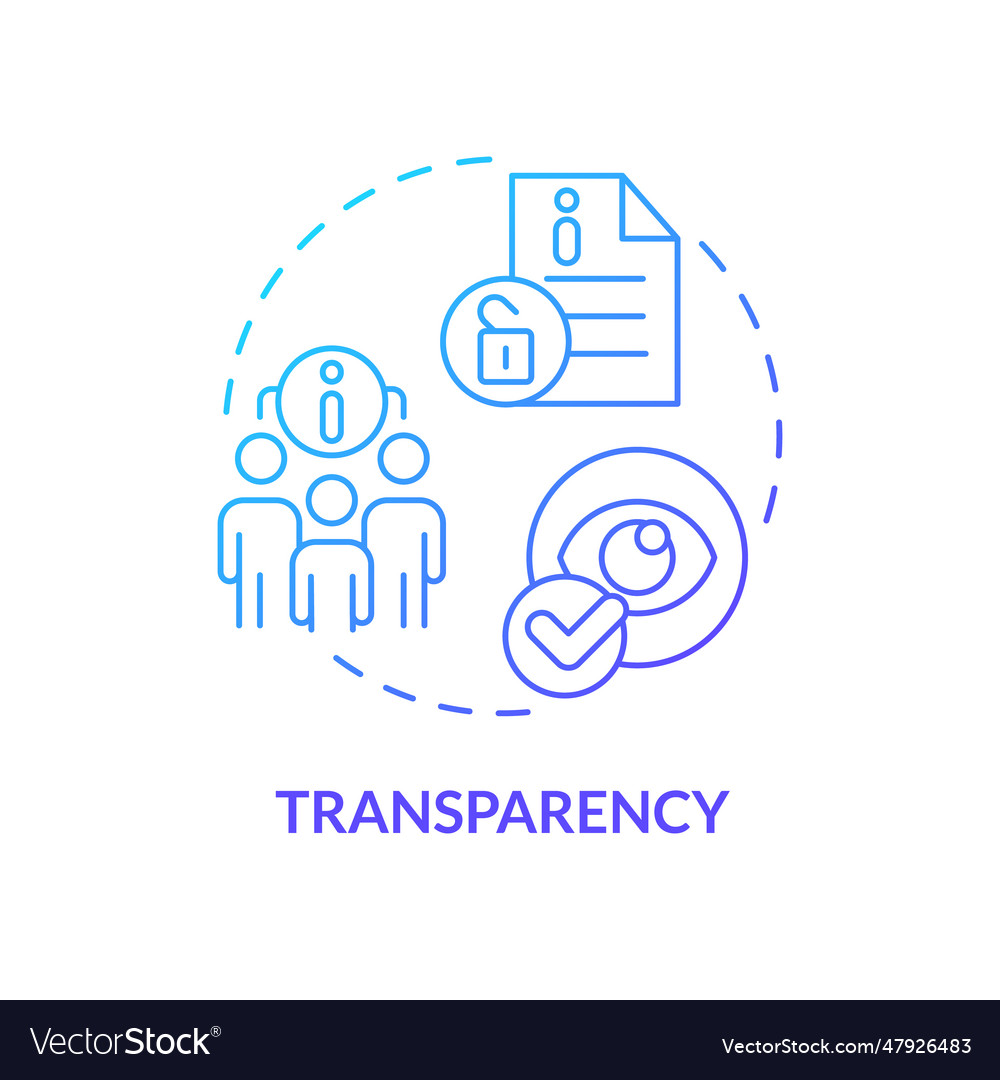 2d transparency concept linear icon vector image 2d transparency concept linear icon