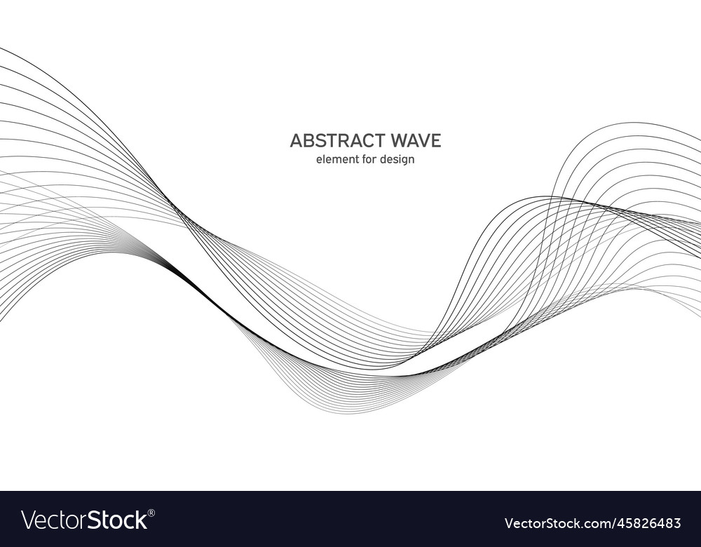 Abstract wave element for design digital Vector Image Abstract wave element for design digital