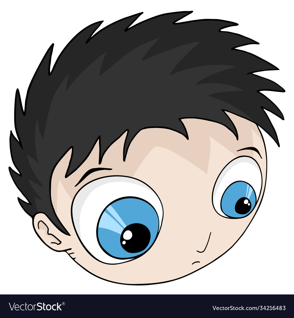 Big head Royalty Free Vector Image VectorStock
