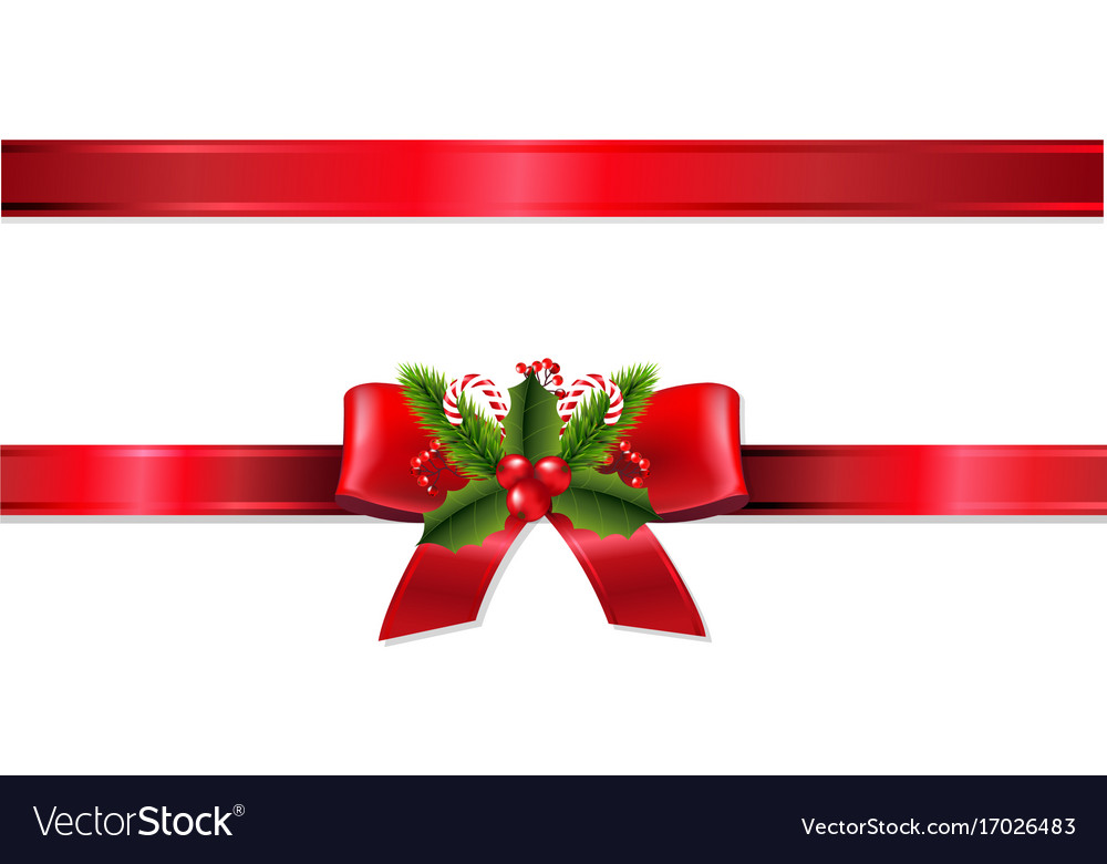 Download Christmas ribbon Royalty Free Vector Image - VectorStock