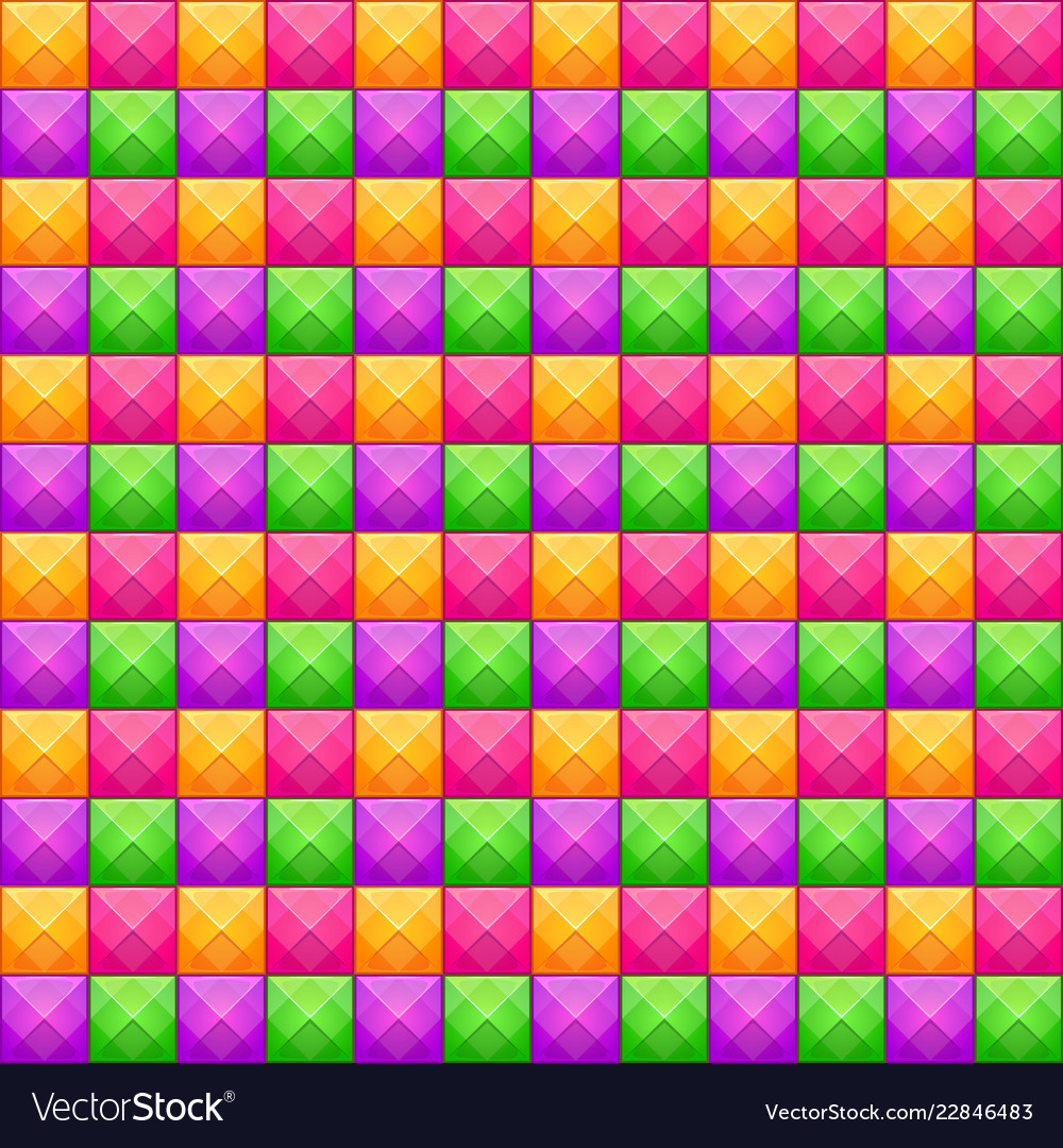 Colorful Jewel Mosaic Pattern