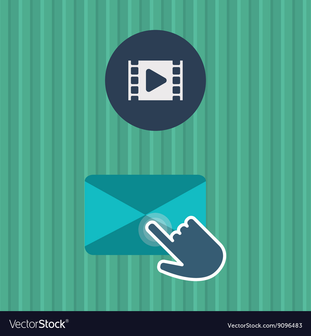 Communication design cursor icon colorful