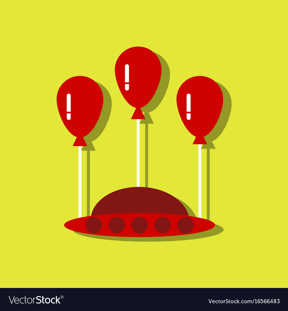 Flat icon design collection flying saucer