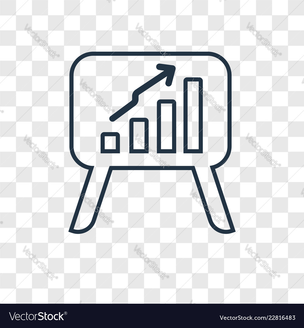 Linear icon isolated on transparent background vector image Linear icon isolated on transparent background