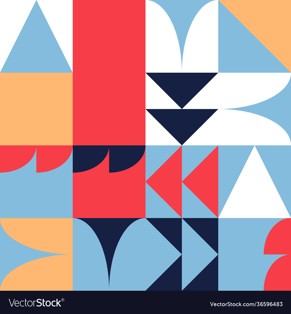 Minimal geometric pattern design vector image Minimal geometric pattern design