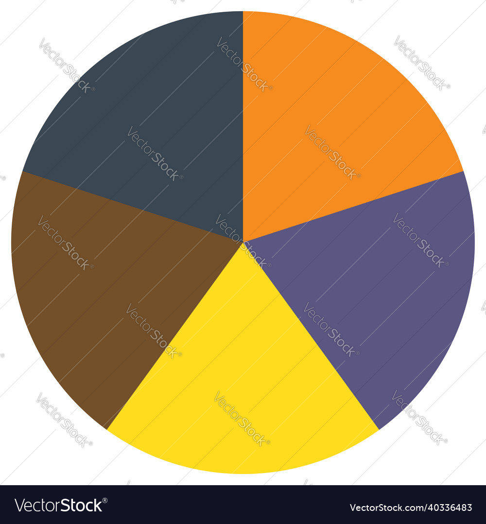 Pie chart graph circular circle diagram from vector image Pie chart graph circular circle diagram from