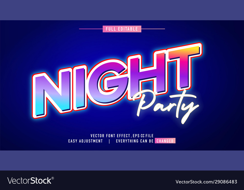 Neon White Editable Text Style Effect Premium