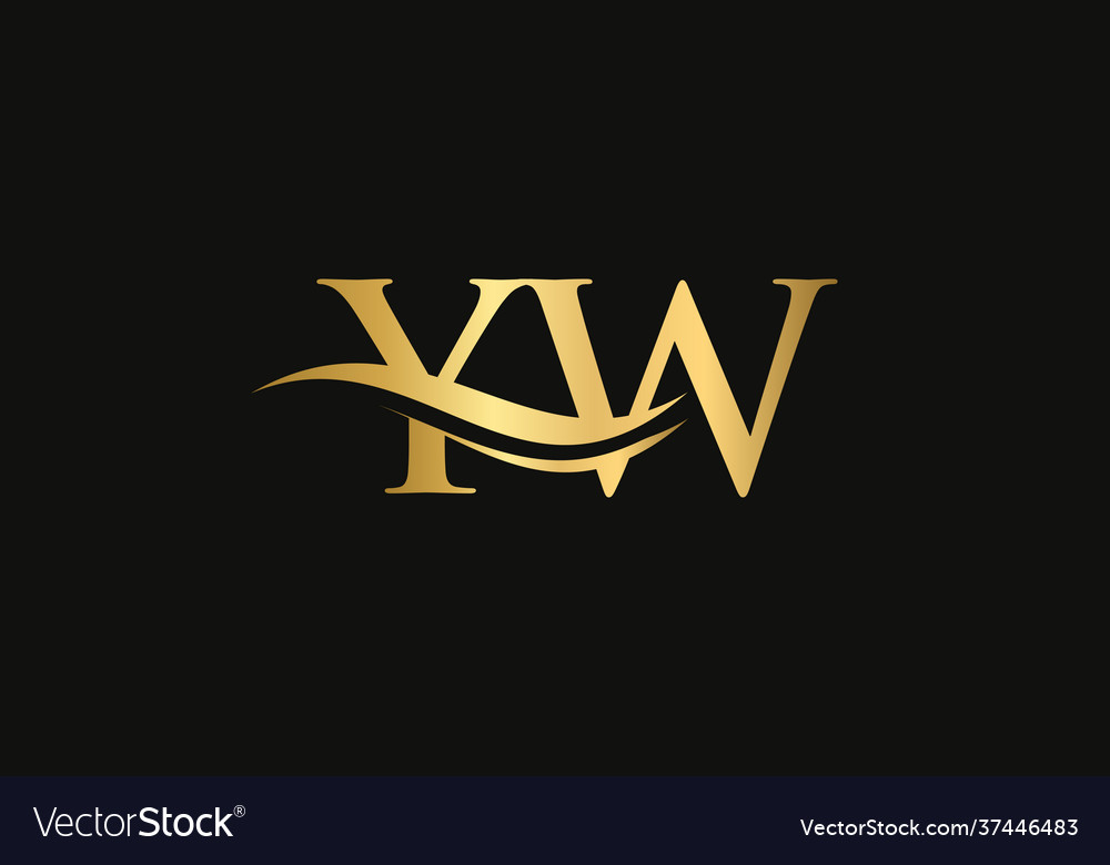 Swoosh letter yw logo design for business yw logo vector image Swoosh letter yw logo design for business yw logo