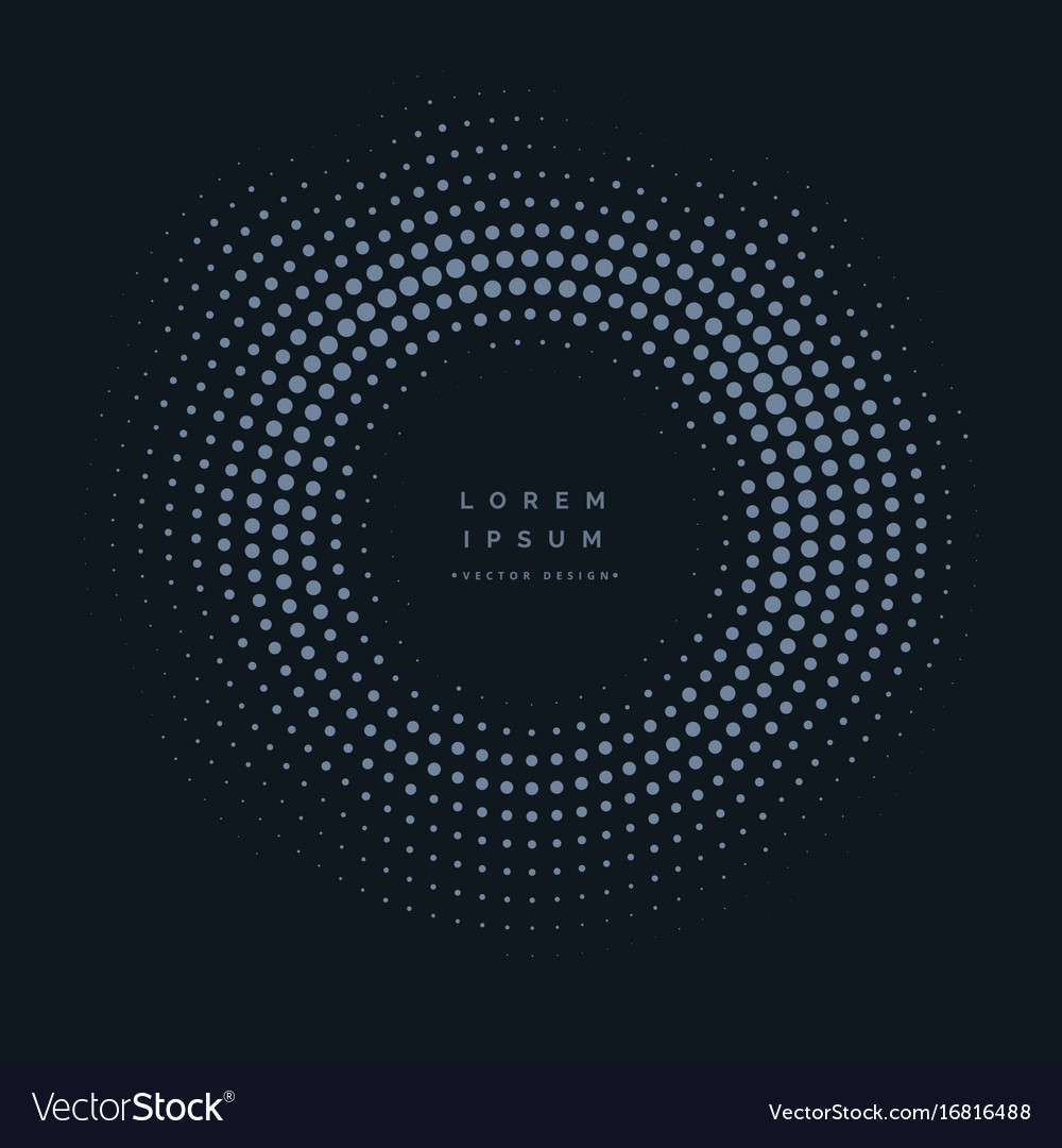 Dark background with circular halftone