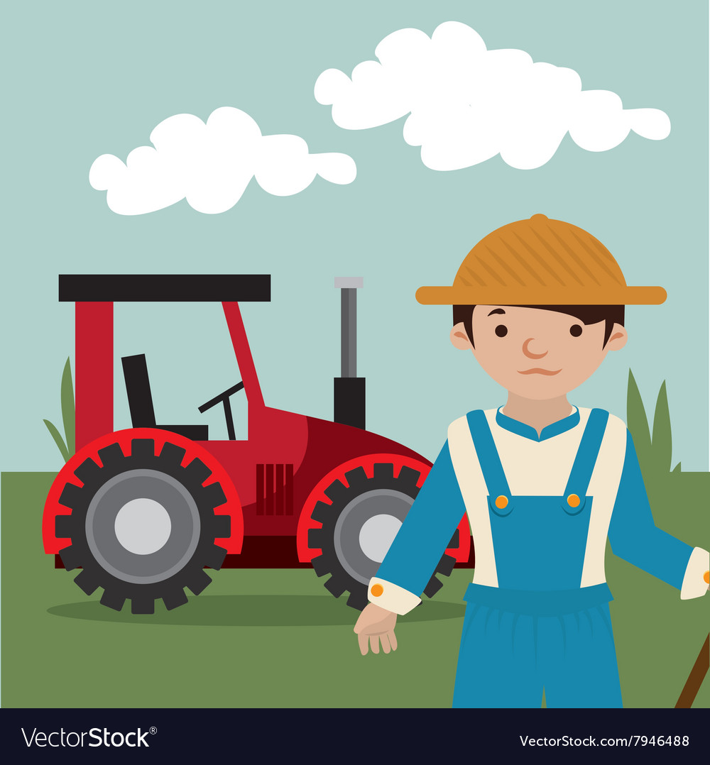 Farm nature and lifestyle Royalty Free Vector Image