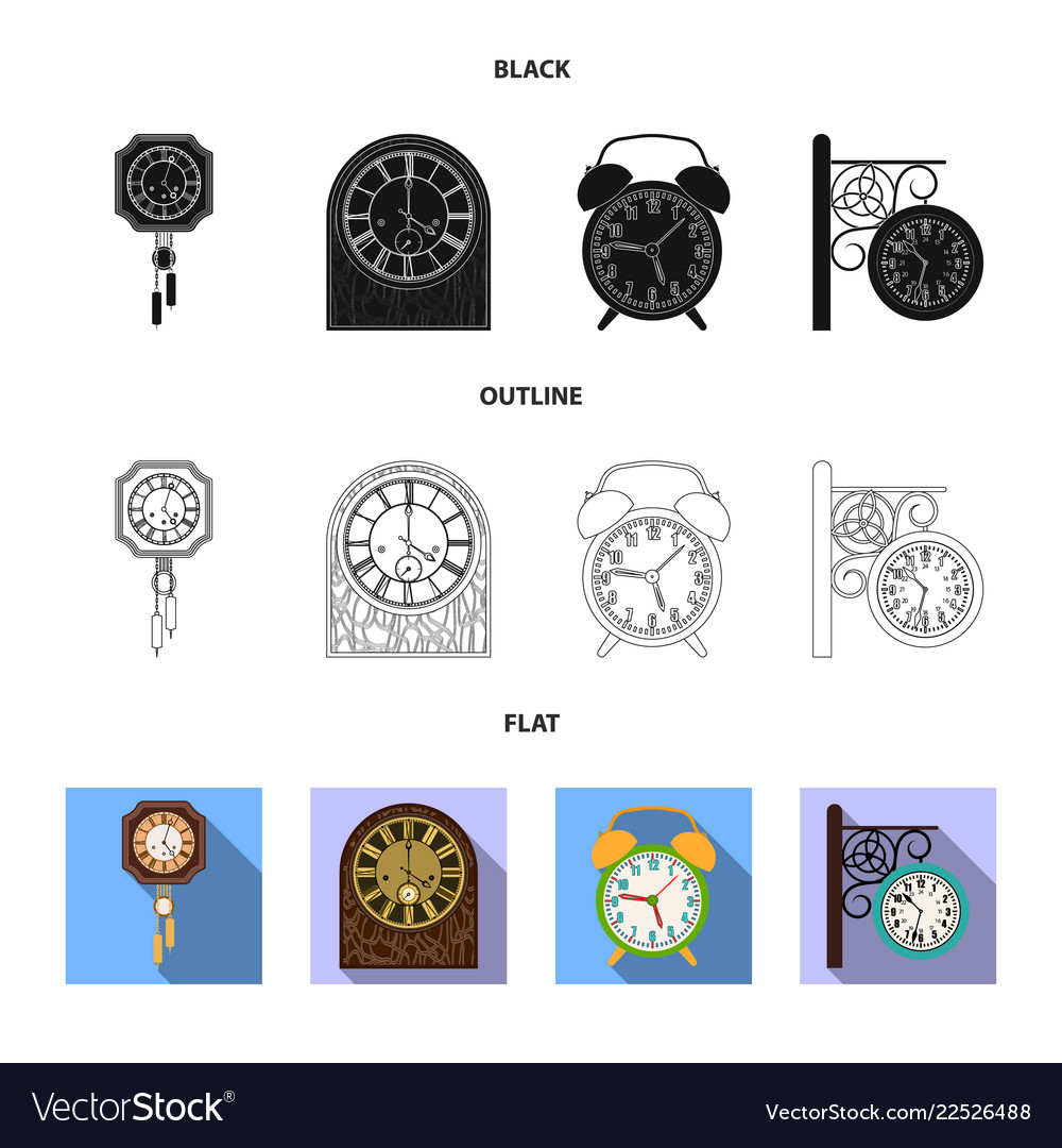 Isoliertes Objekt von Uhr und Zeitsymbol