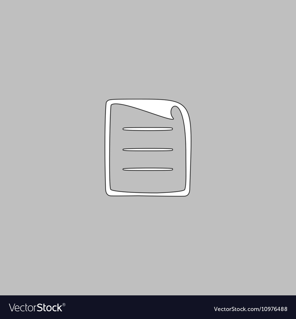 Paper document computer symbol