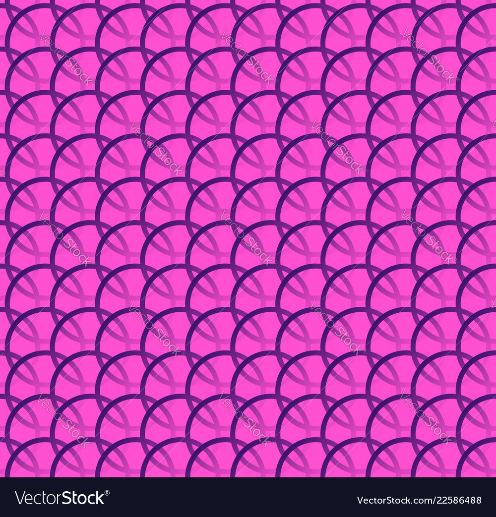 Repeatable pattern w interlocking circles rings vector image Repeatable pattern w interlocking circles rings