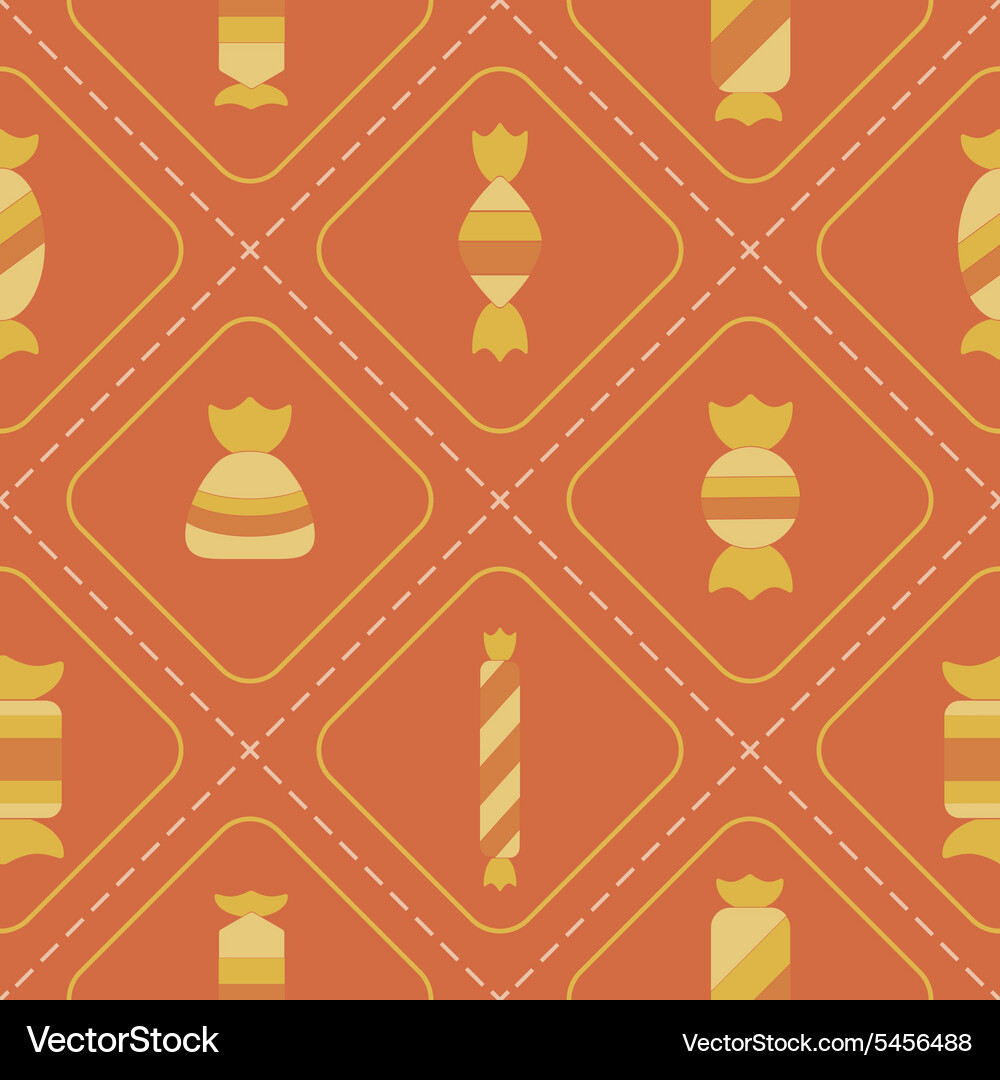 Seamless background with candy Royalty Free Vector Image
