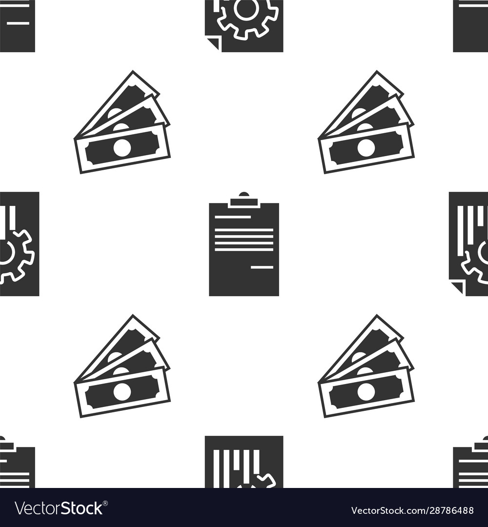 Set document with graph chart and stacks