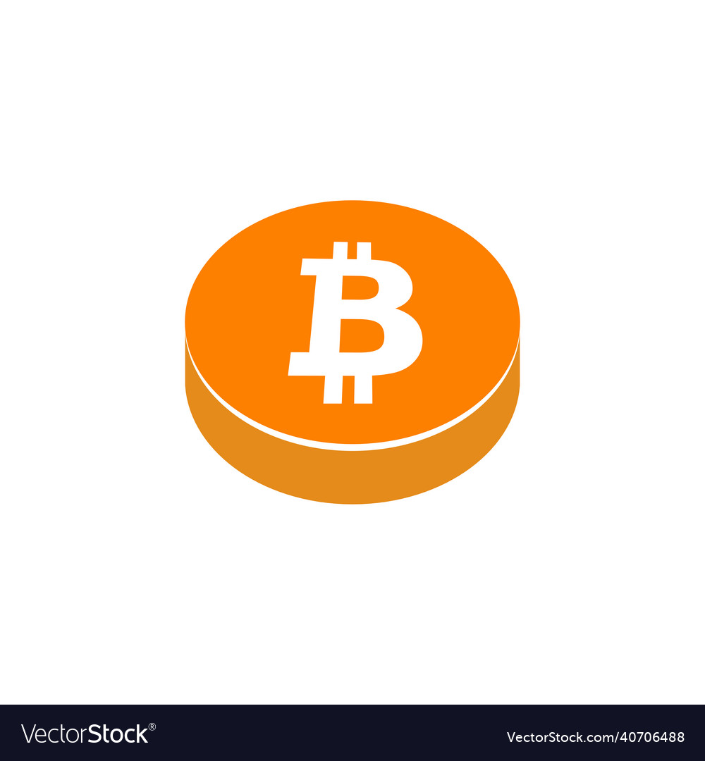 Simple bitcoin symbol logo design