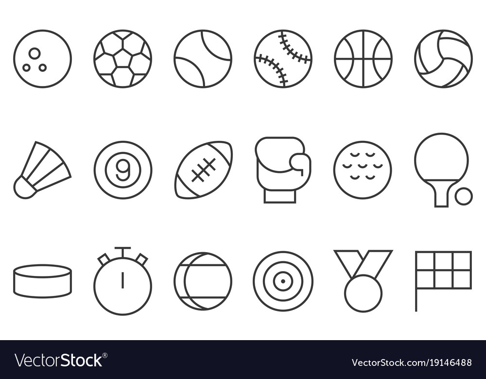 Sports icon set