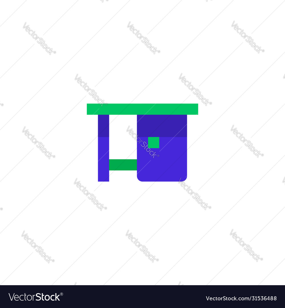 Table icon design for workspace symbol simple