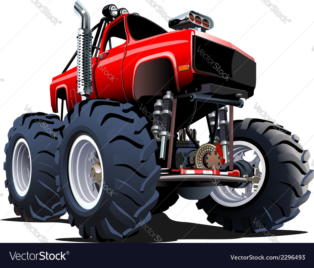 Cartoon Monster Truck Royalty Free Vector Image