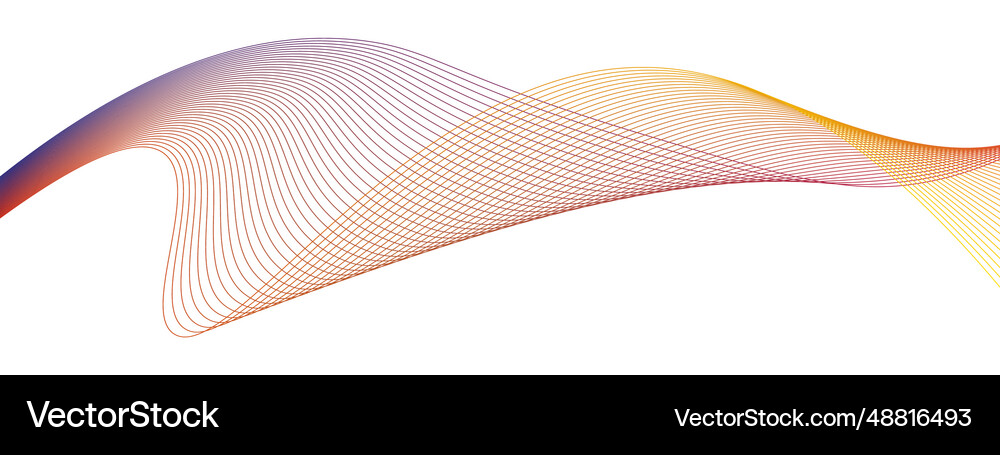 Colorful motion sound wave abstract Royalty Free Vector