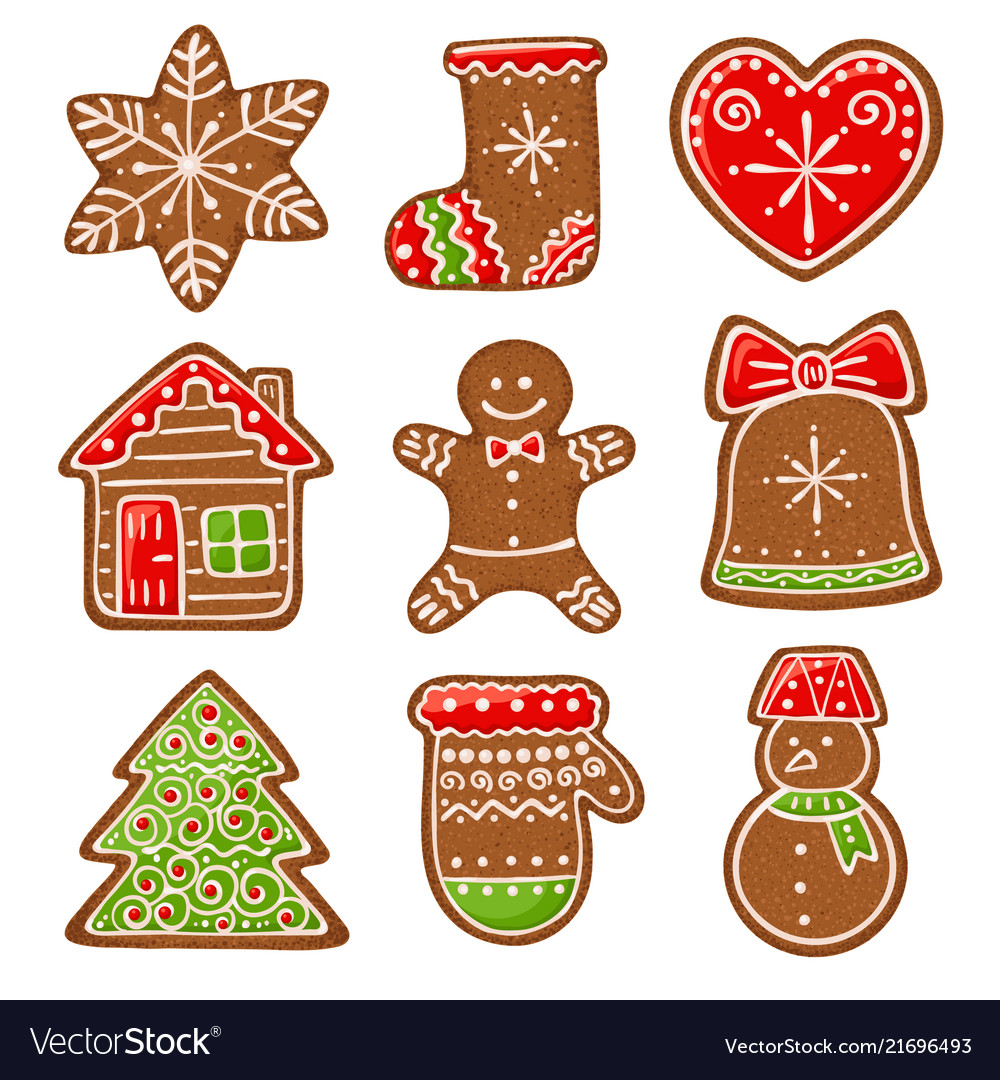 Gingerbread collection Royalty Free Vector Image