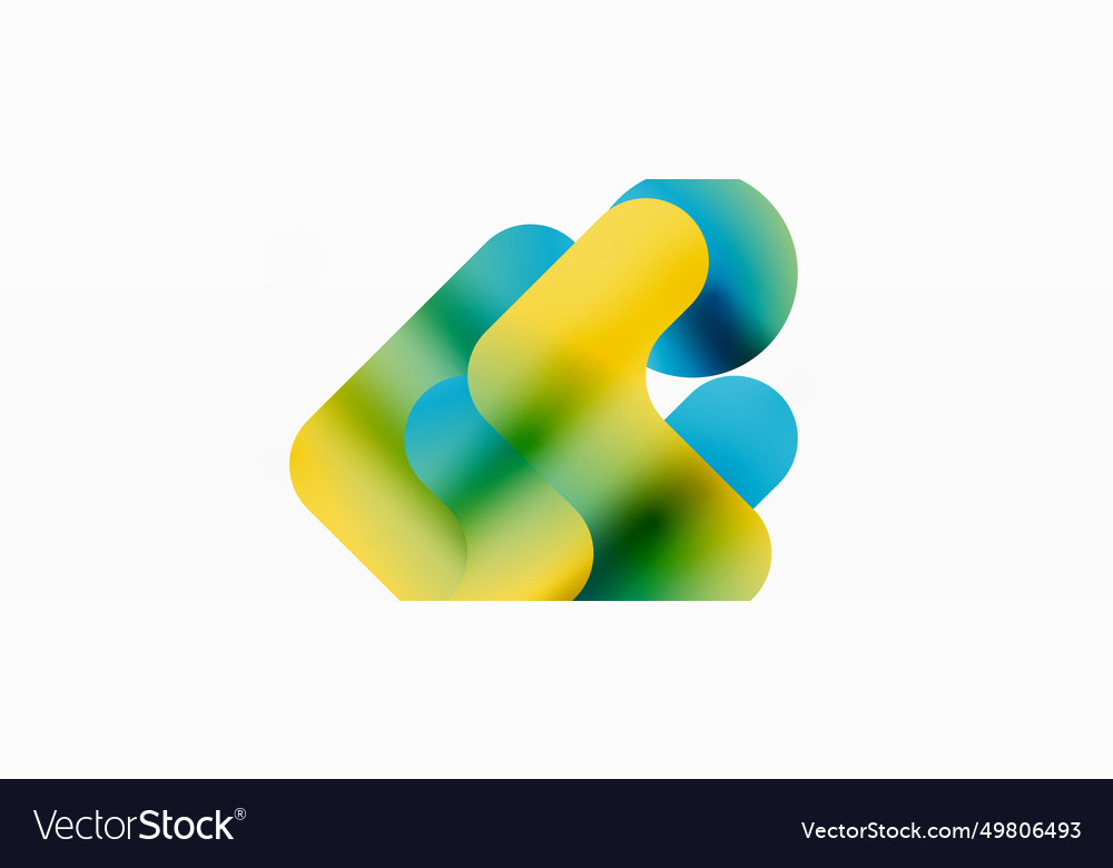 Gradient geometry minimalist fusion of lines