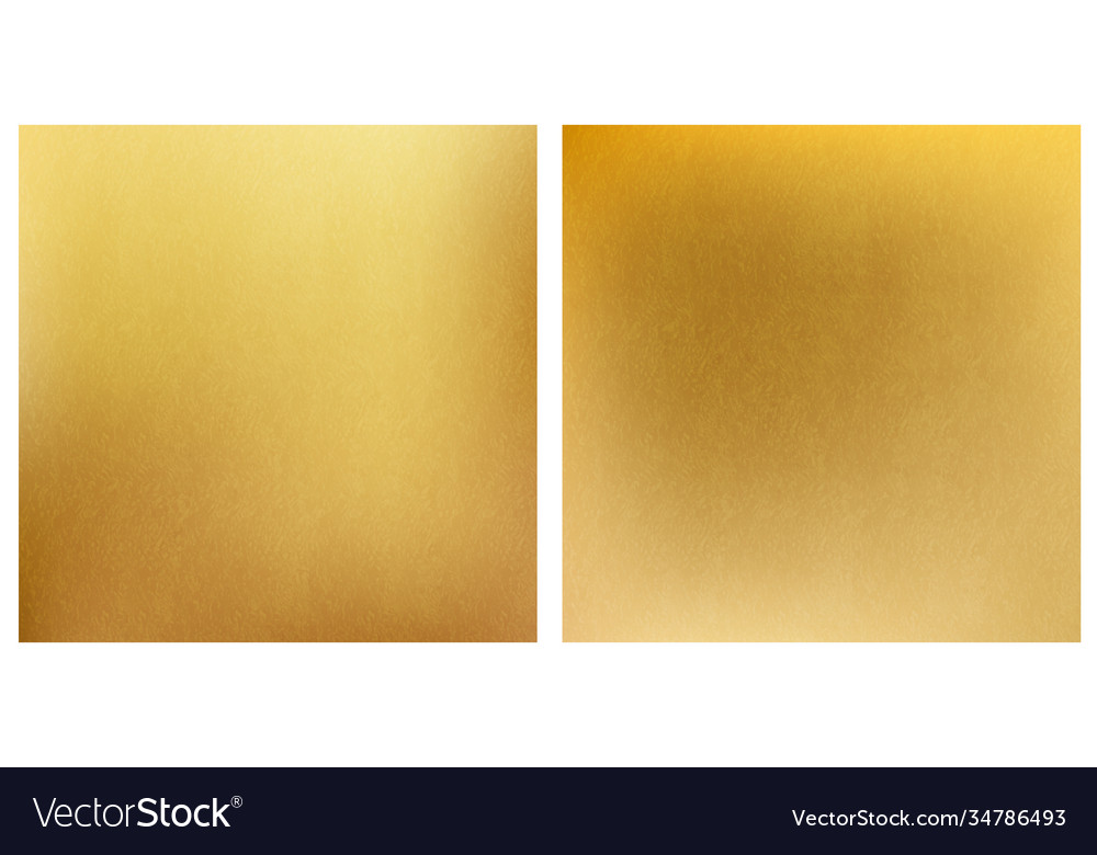 Set gold texture patterns vector image Set gold texture patterns