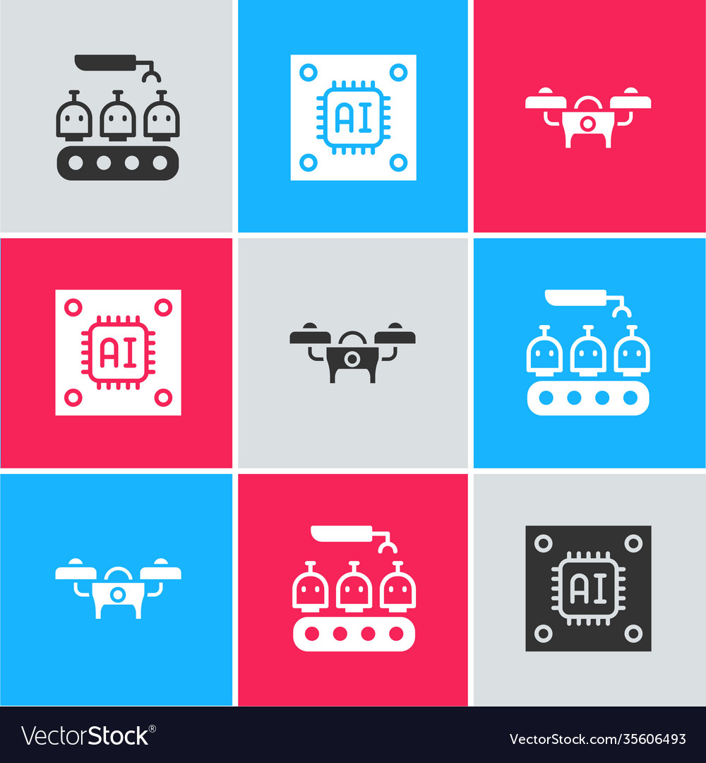 Set industrial production robots processor