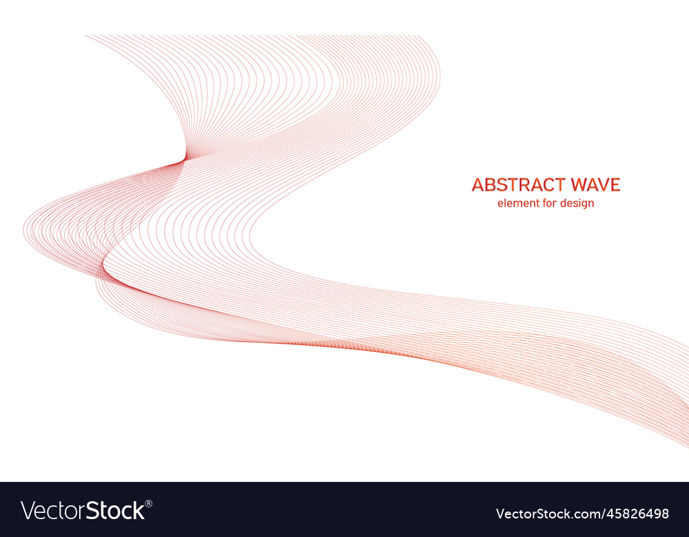 Abstract colorful wave element for design vector image Abstract colorful wave element for design