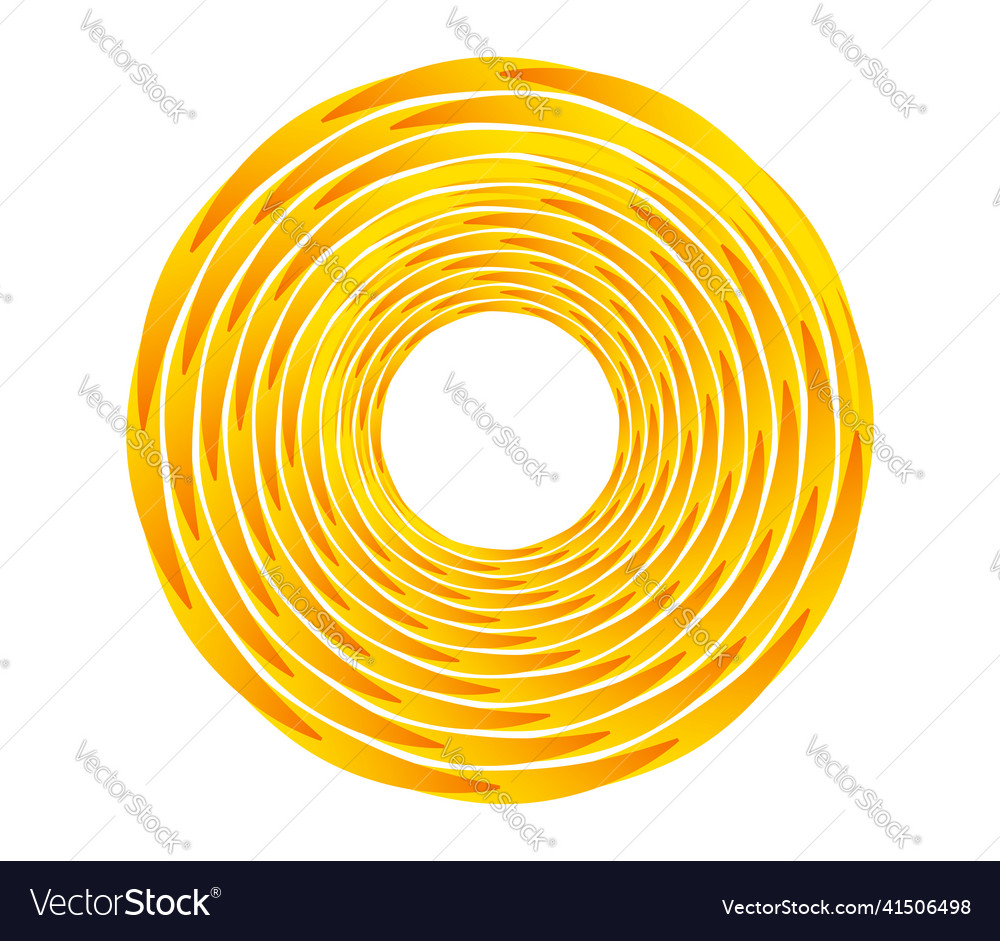 Abstract geometric circle ring design element