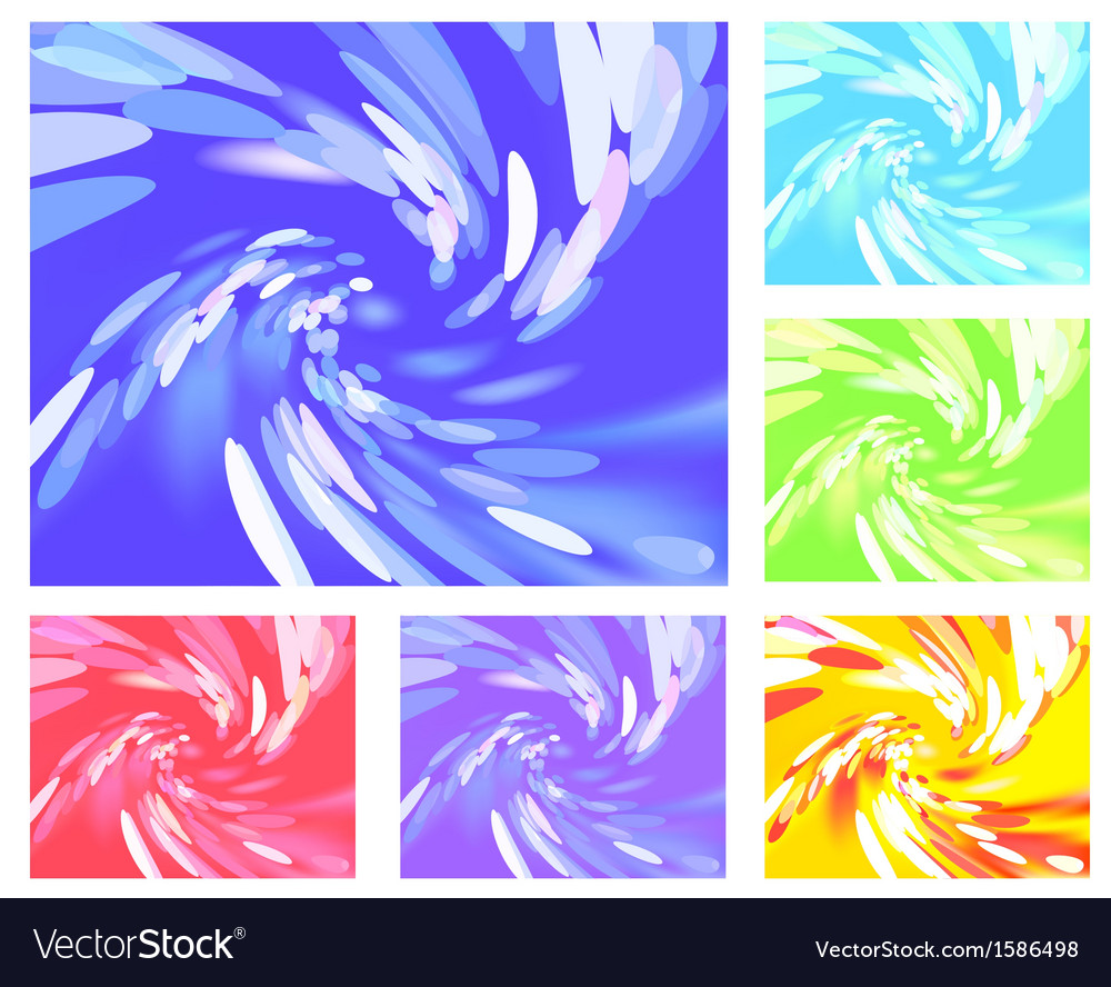 Abstract light vortex different colors
