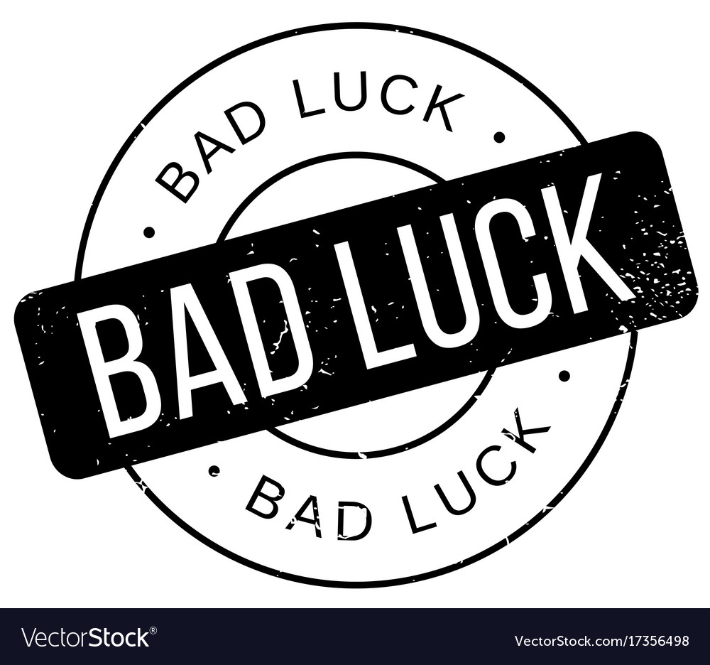 Bad luck rubber stamp Royalty Free Vector Image