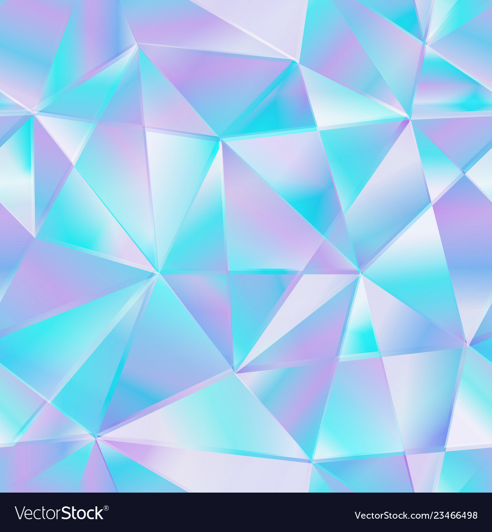 Blue triangle seamless pattern Royalty Free Vector Image