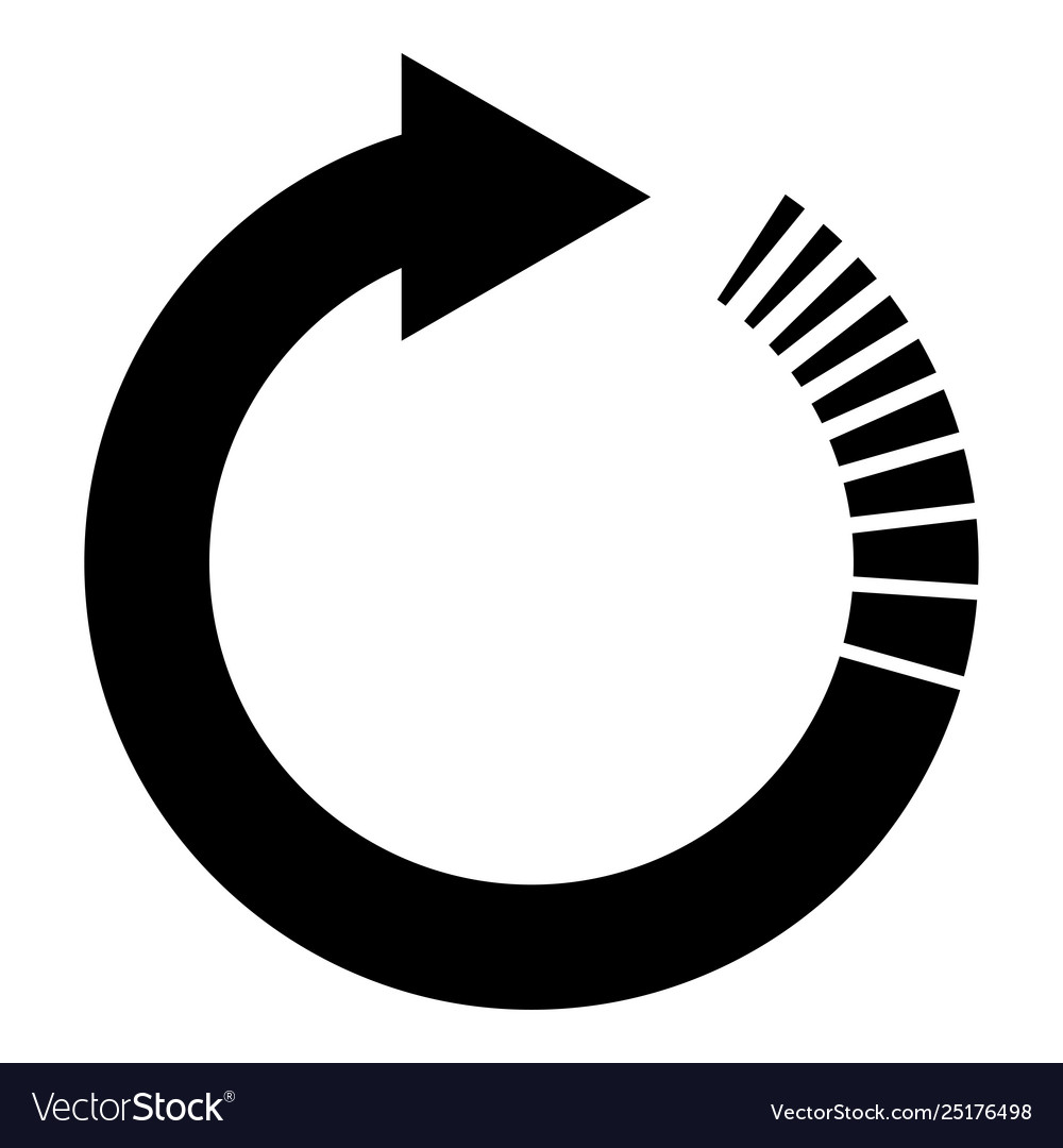 Download Circle arrow with tail effect circular arrows Vector Image