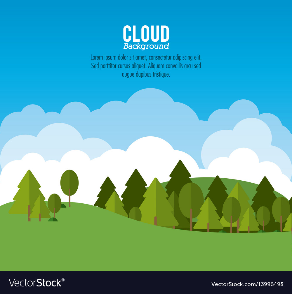 Cloud design wheater icon colorful Royalty Free Vector Image