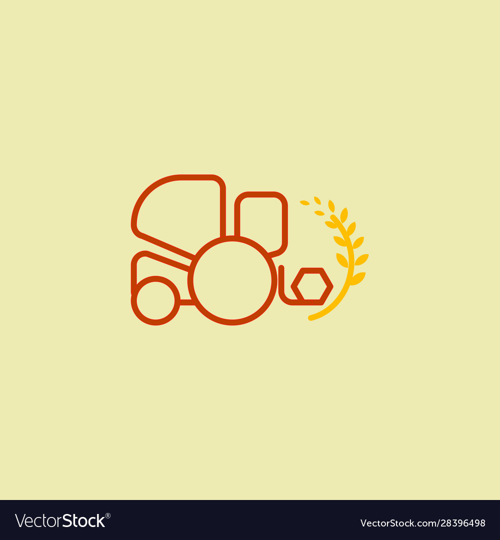 Combine icons harvester signs symbol