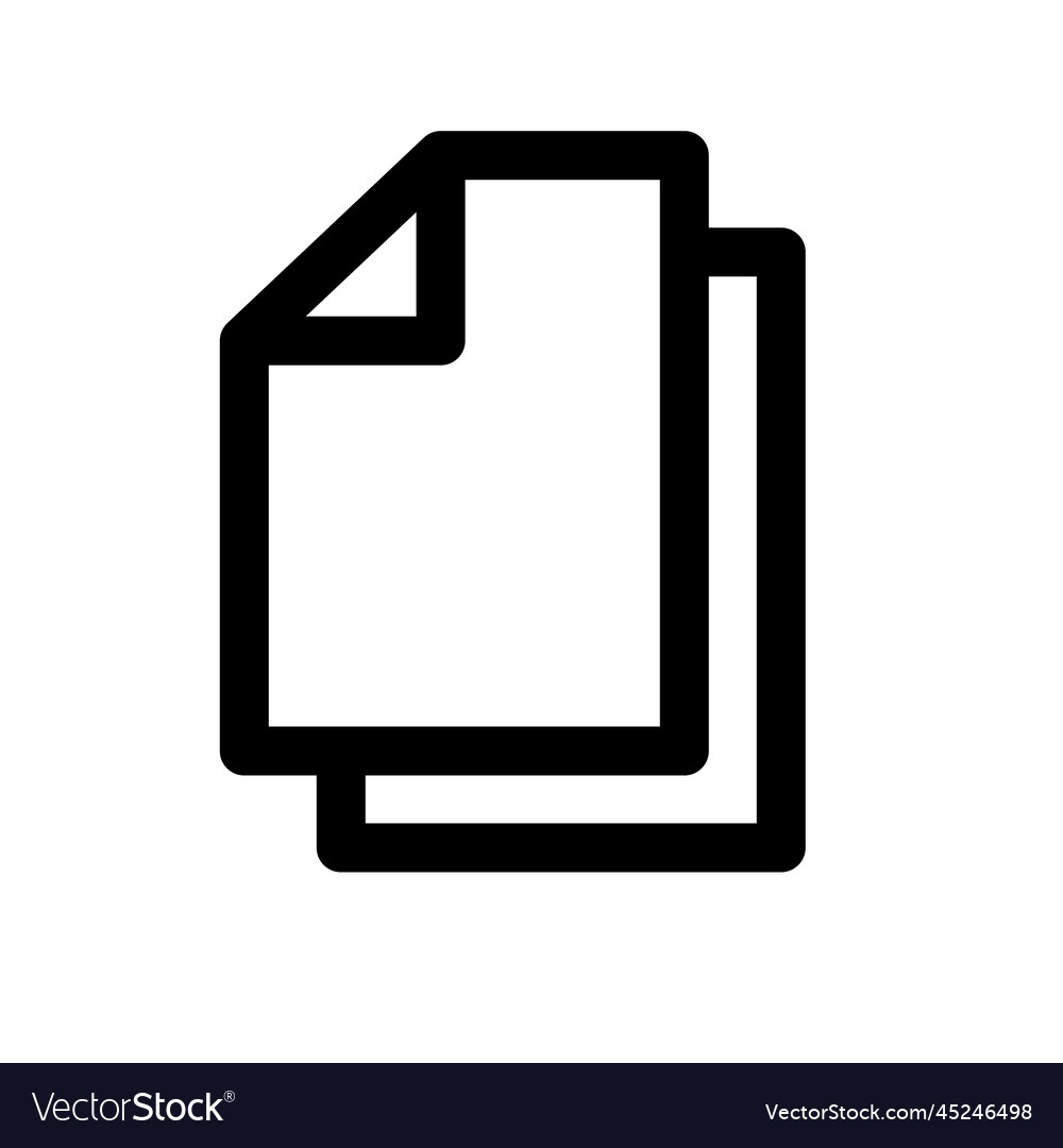 Copy icon or data file vector image Copy icon or data file