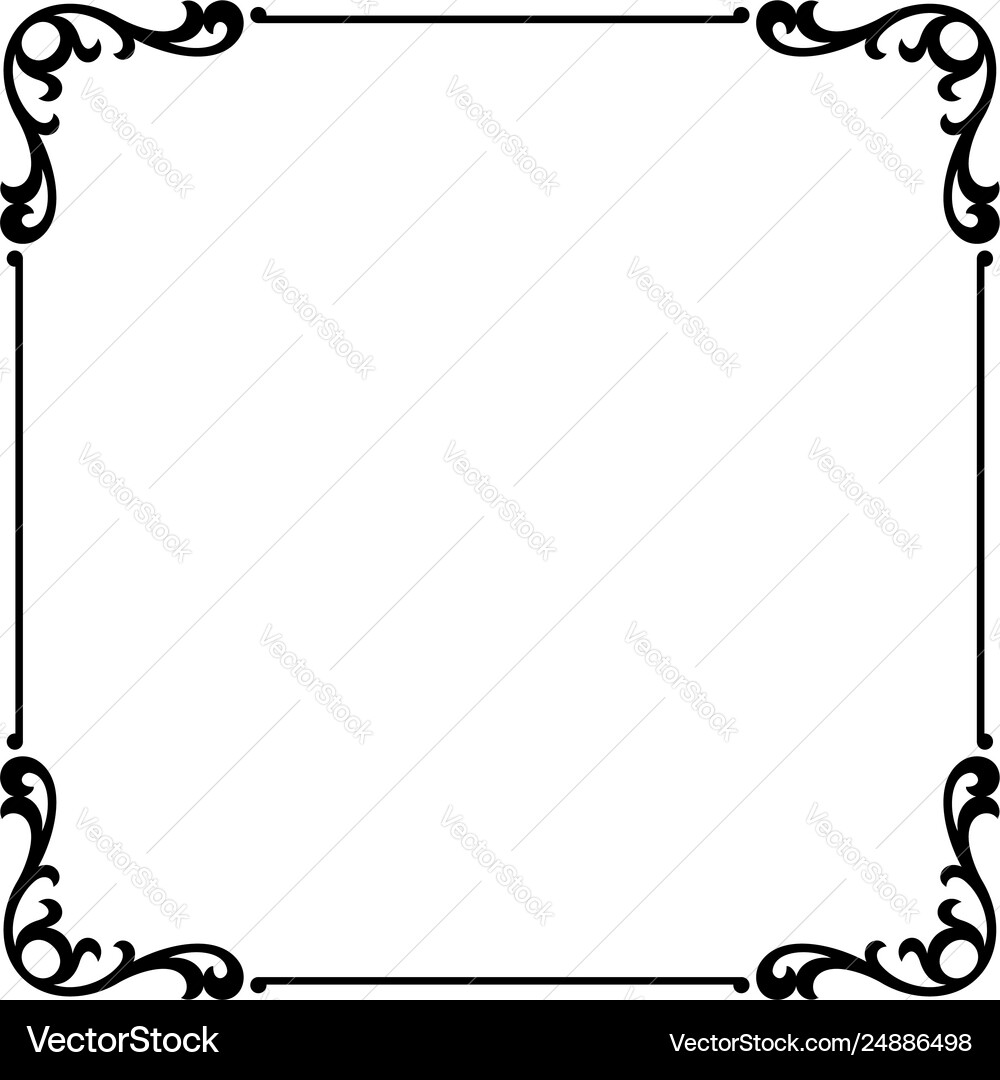 Decorative frame Royalty Free Vector Image - VectorStock