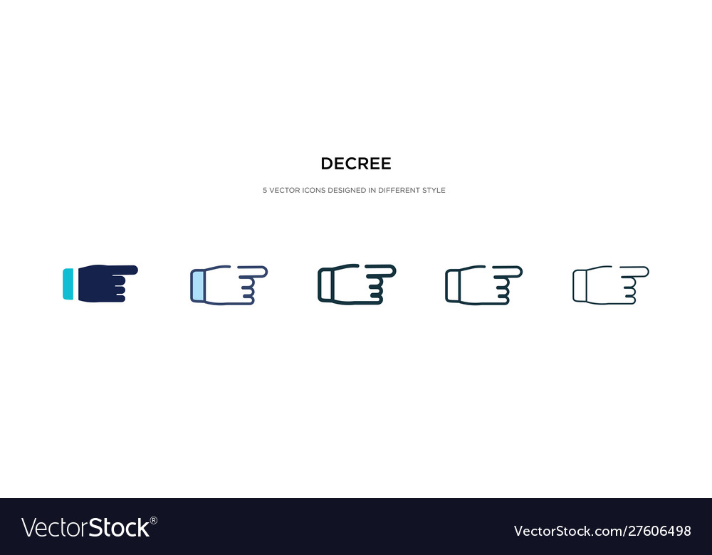 Decree icon in different style two colored vector image Decree icon in different style two colored