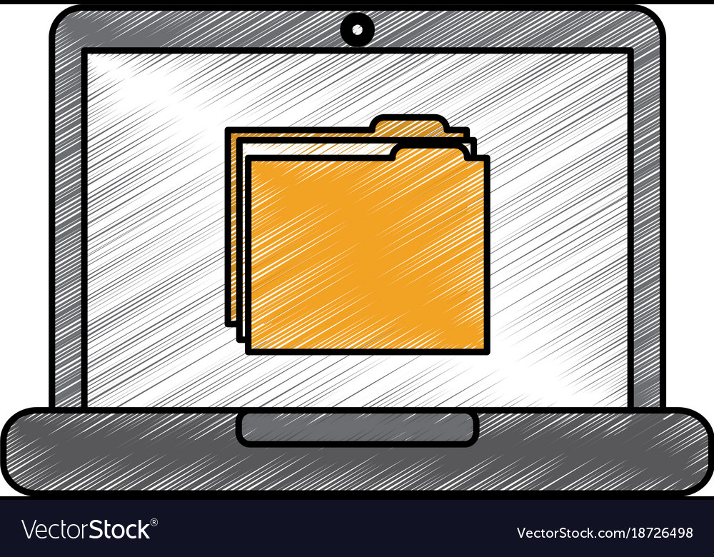 Laptop computer folder file document information