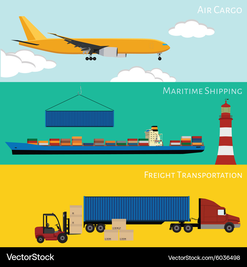 Logistic concept Royalty Free Vector Image - VectorStock