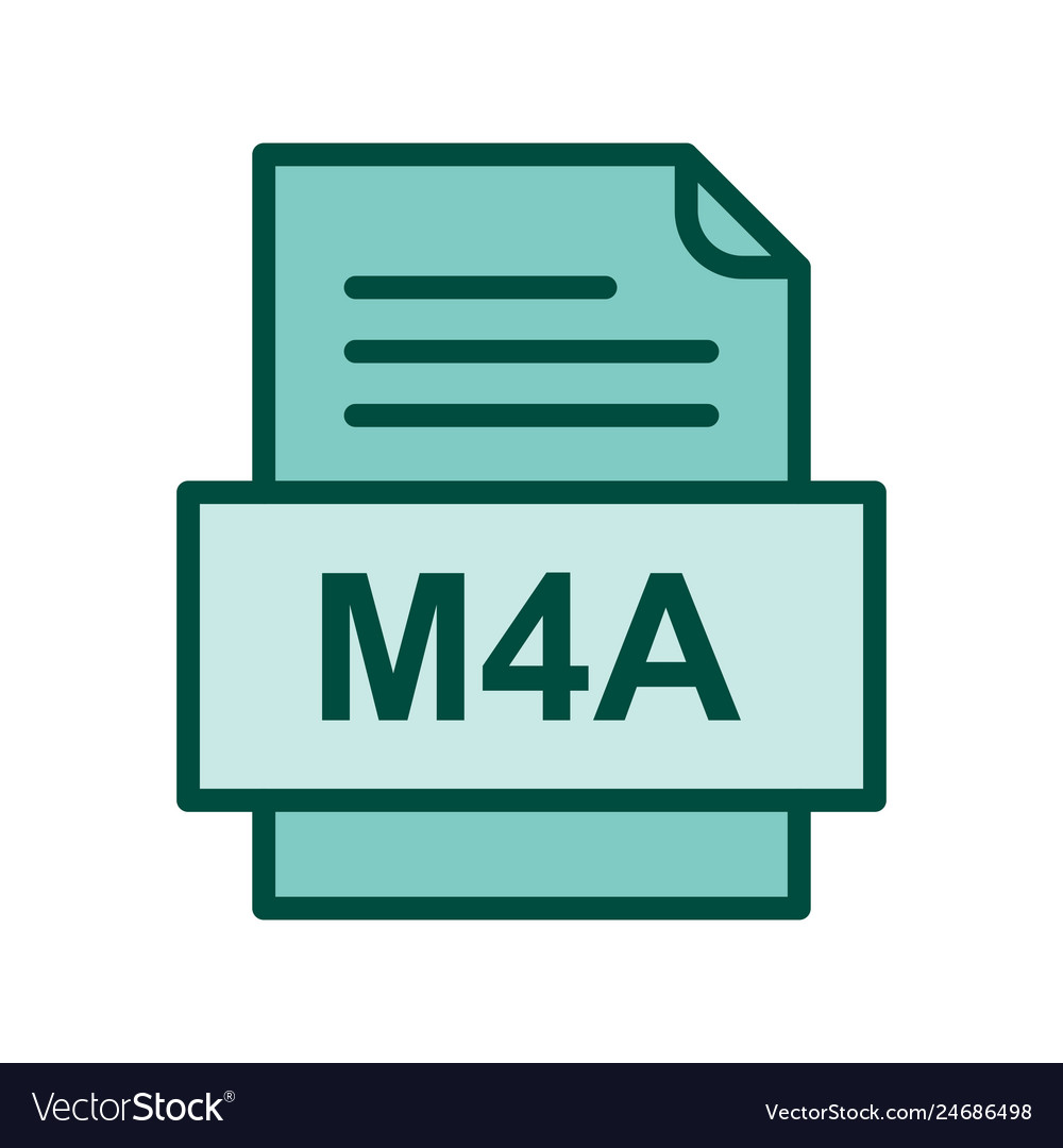 M4a file document icon